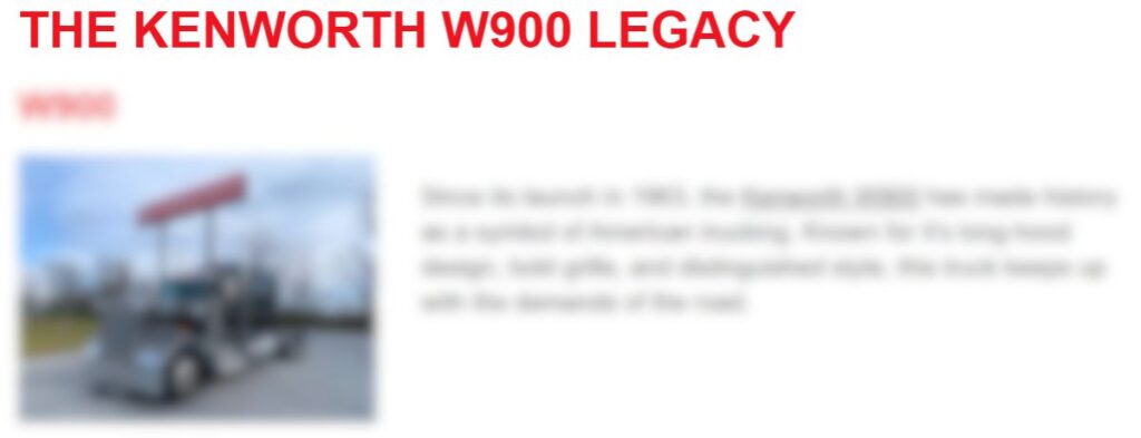 Kenworth W900 vs. W990