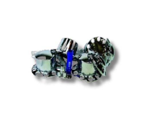 Chrome and Stainless Hub Kits for Semi-Trucks
