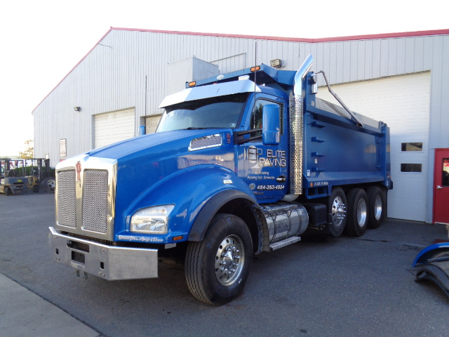 Before: Kenworth Tri-Axle Dump with Original Paint